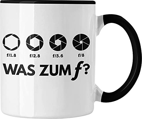 Trendation - Fotografie Geschenk Tasse lustig Fotograf Zubehör Fotograph Geschenkidee Lustige Geschenk Kaffeetasse Witzig (Schwarz)