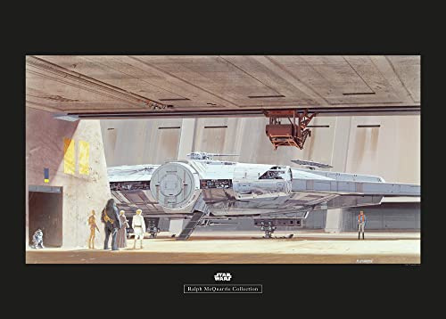 Komar Star Wars Classic RMQ Mos Eisley Hangar – storlek: 70 x 50 cm, väggmålning, affisch, konsttryck (utan ram)