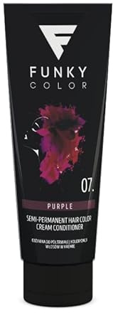 FUNKY COLOR PURPLE 07, färg för semi-permanent hårfärg, semi-permanent hårfärg (28 färger).