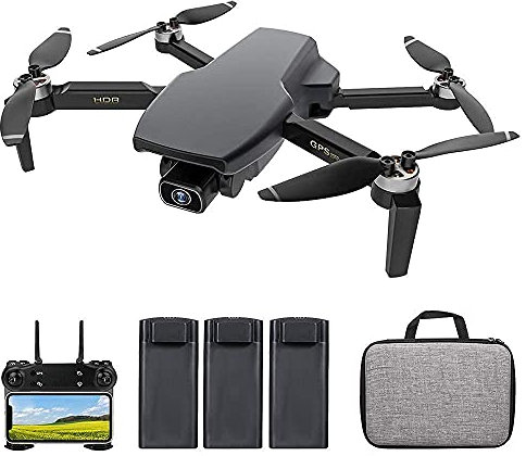 BROLEO Drone con Fotocamera, Sg108 RC Drone con Fotocamera 4K Drone brushless Doppia Fotocamera 5G WiFi FPV GPS Flusso Ottico Posizionamento Gesto Foto Video Punto di Interesse Vol