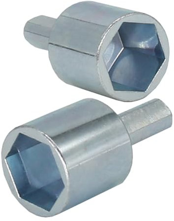 VINTORKY 2stücke Teiliges Scissor Jack Bohreradapter Sechskant Steckdose Anhänger Nivellierwagenheber Adapter Wohnmobil Campingzubehör Kraftaufwand Ergonomisch