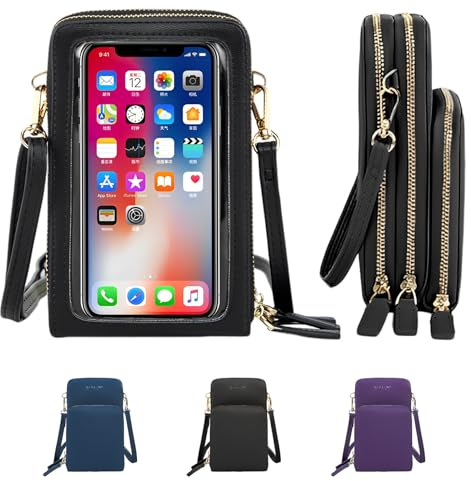 ModaZeal Touch Screen Phone Bag for Women Crossbody Cell Phone Crossbody Bags Women's Wristlets Handbag Small Shoulder Bags with Card Slots