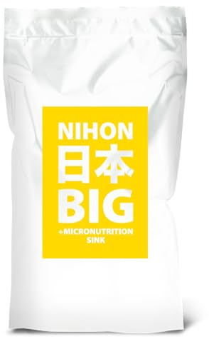 NIHON Koifutter Big Sink – Ganzjahresfutter – 4,5mm Pellets – 5kg | Sinkendes Fischfutter für Koi & Karpfen – mit Spirulina & Astaxanthin – fördert ein gesundes Wachstum & Farbentwicklung