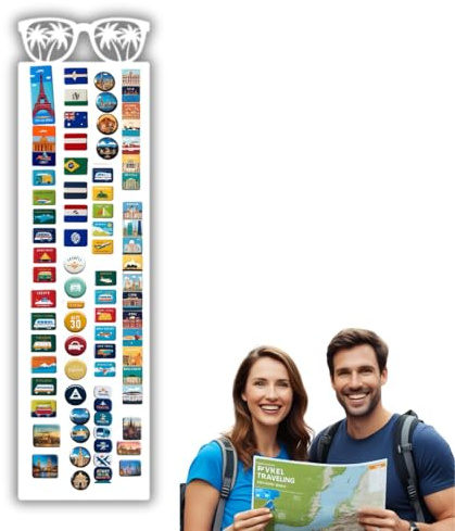 Anwicar Pizarra Magnética - Tablero magnético con diseño de manchas en gafas - Ideal para imanes y notas - Pizarra magnética para escribir - incl. kit de montaje - Blanco - 80x21 cm