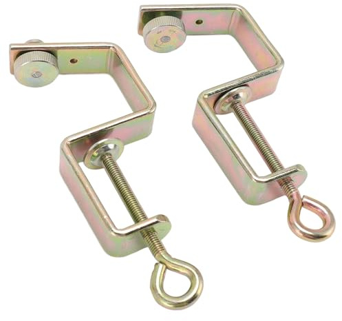lvifloae 2pcs Metallstrickmaschinenmaschine Tisch Klemmen Professionelles stabil geripptes Strickmaschinen Zierleiste Hochfestes Ersatz mit einstellbarem für Bruder KR830 KR840