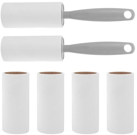 HOODANCOS 8pcs Lint Rollers for Travel Compact Pet Hair Remover Roller Reusable Lint Cleaner for Clothes Couch Car Carpet Manual Remover