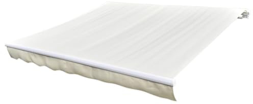 Gecheer Tendone Parasole in Tela, Ombreggiante per Giardino Terrazzo Patio, 450x300 cm, Tessuto Poliestere Resistente ai Raggi UV, con Mantovana, per Esterni
