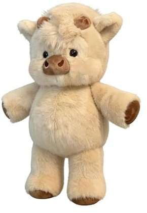 Peluche Muccas Che Corre Con Gambe Mobili - 45cm Cuscino Morbido Soffice Antistress, Peluche Cinghiale E Pecora Per Decorazione Casa, Regalo Per Famiglia Amici Bambini, Allevia Lo Stress Quotidiano