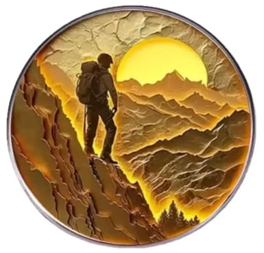 Outdoor-Abenteuer- und Bergsteiger-Enthusiasten Kletterzeit-Brosche Edelstahl-Flach-Dropper-Pin-Rucksäcke Dekoration