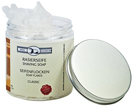 Golddachs Fiocchi di sapone per la rasatura nel contenitore, confezione da 1 pezzo