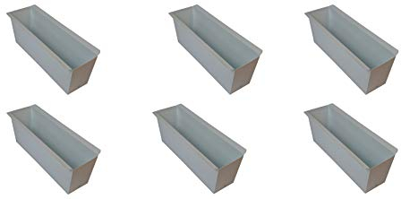 Dio 10X Blumenkasten Weiss Balkonkasten Einsatz für Europalette Pflanzkasten ca.35,5 X 12,5 x 12 cm Beet Garten vor der Haustüre für Europaletten oder passende Einwegpaletten Einsatz Blumen Pflanzen