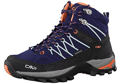 CMP Damen Rigel Mid Trekking Shoe Wp, B.Blue-Giada-Peach, 43