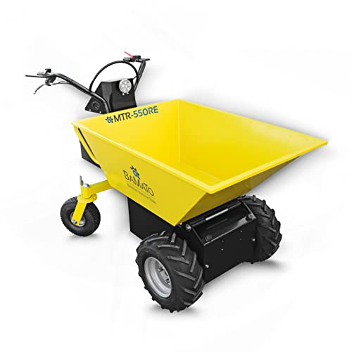 BAMATO Raddumper MTR-550RE Elektro Minidumper Akku | Bis 500 kg Zuladung & 48V 32Ah Akku | Elektrische Kipphydraulik | Emissionsfrei & leise