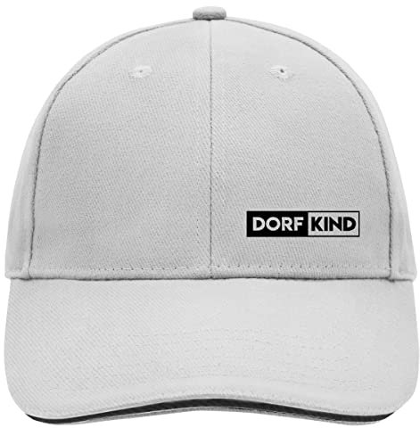 Hellweg Druckerei Baseballkappe Dorfkind Modern Präsent Baseball Cap Dark Grey/White Dorfkind Modern Geschenkidee