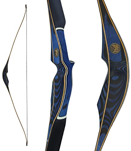 DRAKE ARCHERY Elite Marlin - 54 Zoll - 20-50 lbs - Hybridbogen (Langbogen/Recurvebogen) (45 lbs, Rechte Hand)