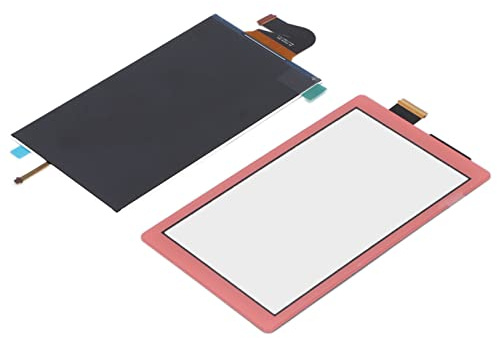 Écran LCD de Remplacement et Numériseur pour Switch Lite, pour Les Pièces de Réparation du Panneau D'affichage LCD de Remplacement de L'écran de la Manette de Jeu Switch Lite (Rose)