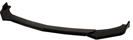 Divisor de Labios de Parachoques Delantero de Coche, 5 Piezas Divisor de Alerón de Parachoques Delantero de 110 a 140 Cm Kit Universal de Carrocería de Labios de Coche (negro