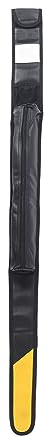 HOOLEEY Billard-Club-Tasche, 3/4-Billard-Pool-Tasche, schwarzes PU-Leder, wasserdicht, reißfest, Reißverschluss, Billard-Queue-Etui