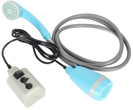 aqxreight Tragbares Outdoor-Duschset, Wiederaufladbare USB-Campingdusche, Saugnapf und Haken Im Lieferumfang Enthalten, Geeignet für Alle Innen- und Außenbedürfnisse, Ideal für Camping und