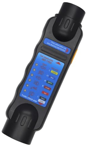 Sepzlly 7 poler släpvagnsljus testare, 12 V släpvagn diagnostiskt verktyg, elektrisk kretsdiagnostik ledningar för släpvagn bil husbil lastbil bil husbil