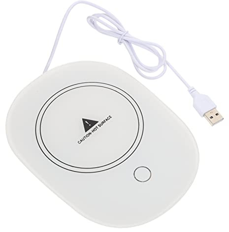 SOLUSTRE Calentador De Tazas USB 55 °c Pequeño Posavasos Eléctrico De Silicona Temperatura Constante para Oficina y Hogar Carga USB