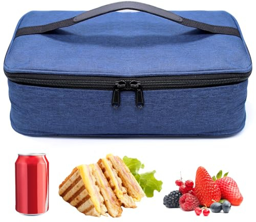 ZHIYUQL® Kühltasche Klein 3,5L Faltbar Isoliertasche Lunch Tasche für Männer Frauen, Leichte Picknicktasche Wasserdicht Thermotasche, Arbeit Reisen Büro Picknick(Blau)