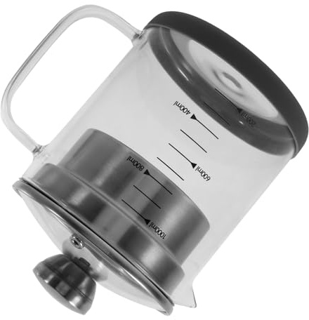 TOYZFRIENDY Jarra para Té con Filtro de Acero Inoxidable Colador para Leche de y Jugos Contenedor de Cocina con Tapa Capacidad Fácil Limpieza y Uso Práctico