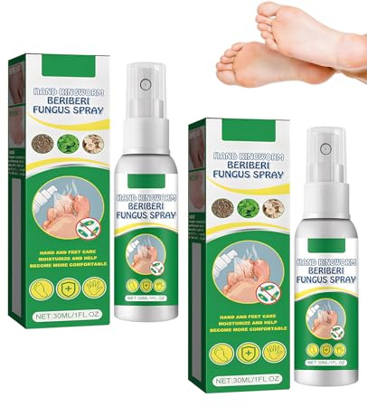 Leogony 2 PCS 30ML Athletes Foot Spray, Fast-Acting Athletes Foot Treatment Spray for Shoes & Socks Fungal, Relieve Itch & Reduce Odor