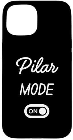 Carcasa para iPhone 15 Modo Pilar Activado Nombre Gracioso