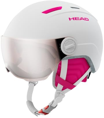 HEAD flickor maja visir skid- och snowboardhjälm, vit, XS/S