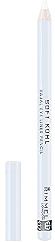 Rimmel Soft Kohl Kajal Professional Eyeliner Pencil, 1.2 g,Pure White (Pack of 3)
