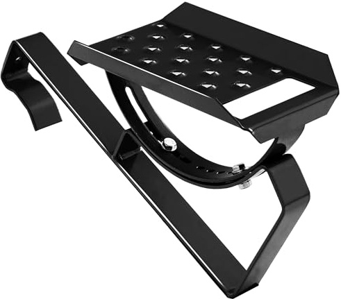 Einzeltritt Dachtritt 25 cm für Dachziegel Biberschwanz RAL 9005 Schwarz | für Dachziegel und Biberschwanzziegel zum Einhängen