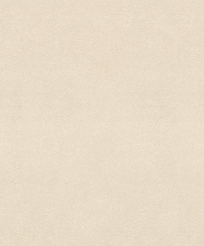 rasch Tapete 467147 aus der Kollektion Vincenza – Einfarbige Vliestapete in Beige – 10,05m x 53cm (L x B)
