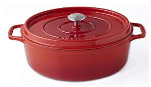 Invicta 403310 Cocotte Ovale - 31 cm - Fonte Emaillée - Rubis