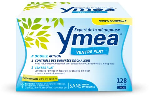 Ymea Ventre Plat - Complément Alimentaire Ménopause - x128 Gélules - 2 mois