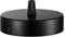 Chedin Deckenbaldachin 100x20mm,Anschlussdose aus Metall,1 Loch Runder Lampenschirm - Deckenrosette - Mattschwarz,alle Lampen Geeignet (1 pcs)