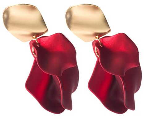 Valiclud Pendientes Colgantes De Flores Elegantes De 3.03 Pulgadas Para Mujer Joyería Floral Ligera Para Boda Fiesta Uso Diario