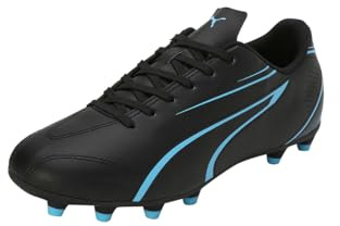 Puma Vitoria FG/AgSoccer - Tenis para Hombre, Puma Negro y Azul Luminoso, 42 EU