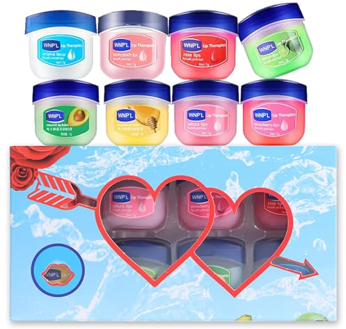 Lip Balm Set - Natural Moisturizing Multipack for Cracking Lips, Chapstick Gifts for Women, Skincare Lip Care for Kids (8PCS)