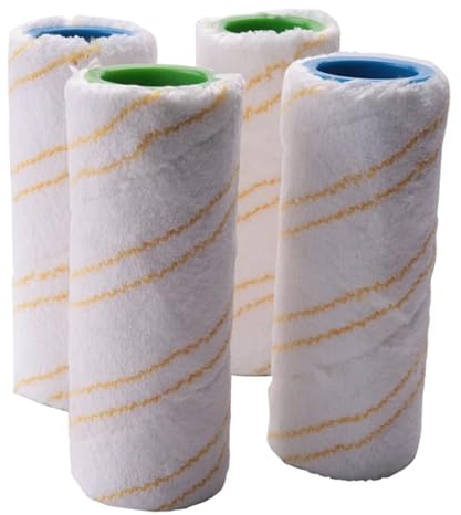 ORCOW Set di 12 rulli compatibili con Karcher FC5 FC7 FC3 FC3D Rulli di Ricambio for lavapavimenti elettrici 2.055-006.0 Giallo