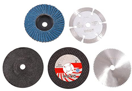 Yuyyurt 5 Dischi da Taglio da 75 Mm per Smerigliatrice Angolare da 10 Mm, per Circolare nel Metallo, Disco Abrasivo Piatto, Disco Abrasivo