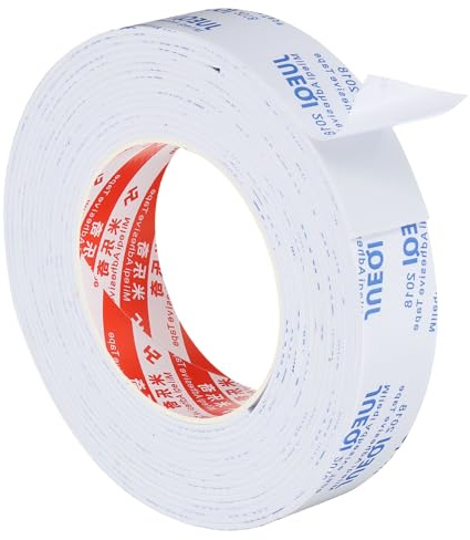 PATIKIL Ruban en Mousse d'Étanchéité 5m/16.4ft Unilatéral Blanc. | 30mm de Large et 2mm d'Épaisseur, pour l'Isolation des Portes et des Fenêtres des Meubles et des Tuyaux