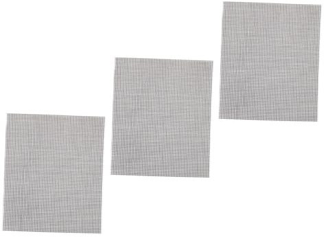 Kisangel 3 Stück Grillmatte Aus Fiberglas Wiederverwendbar Und Antihaftbeschichtet 40x33cm Für Gas- Elektrogrill Und Ofen Vielseitig Für Outdoor Grillen Leicht Zuschneidbar