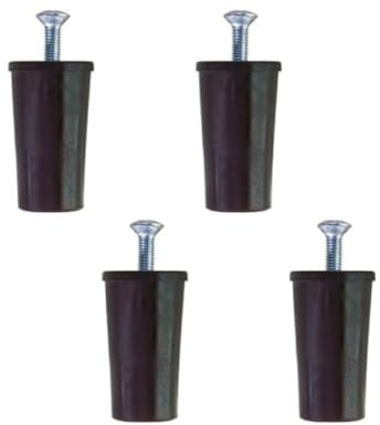 bricoleva.it KIT 4 Tappi d'arresto per Tapparella - Paracolpi per Tapparella Made in Italy - Fermi per Tapparelle e Tende a Rullo - Blocca Tapparelle Antifurto - Compreso di Vite (Marrone - 30mm)