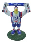Hansa Rostock F.C Gartenzwerg Maskottchen – Offizielle Gartenfigur für Fans – Fußball Gartendeko für Garten, Balkon & Terrasse – Geschenkidee Fanartikel