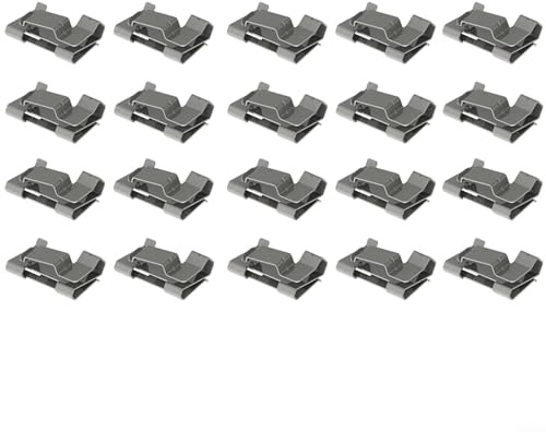 EXTRWORY Solar-Kabel-Clips, 304 Edelstahl, PV-Kabelhalter, Widerhaken-Design, werkzeuglos, sichere Passform, flexibler Silberdraht, Organizer für Kabelmanagement-Installation (20 Stück)