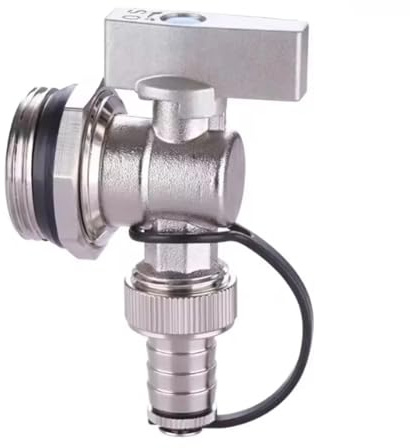 Valvola Di Scarico Dell'impianto Riscaldamento For A Pavimento. Struttura In Rame Con Ampio Flusso For Migliorare La Rimozione E Circolazione Dell'acqua