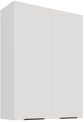 Kuechen-preisbombe Küchen Hängeschrank 80 cm - Höhe 90 cm ARIA Weiss Ultra matt + Weiss matt, hochwertige Fronten mit Anti Fingerprint Beschichtung Küchenzeile Küchenblock