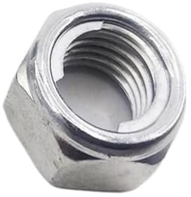 1-10 Pz M3 M4 M5 M6 M8 M10 M12-M30 Zincato Inserto In Metallo Esagonale Autobloccante Dado Controdado DIN980 GB6184(M5-10Pcs)