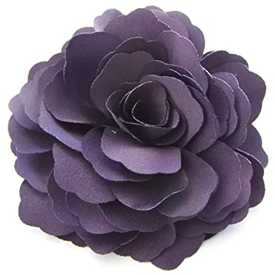 Meilliwish Kamelien Blume Haarklammer Brosche(A74)(Lila)